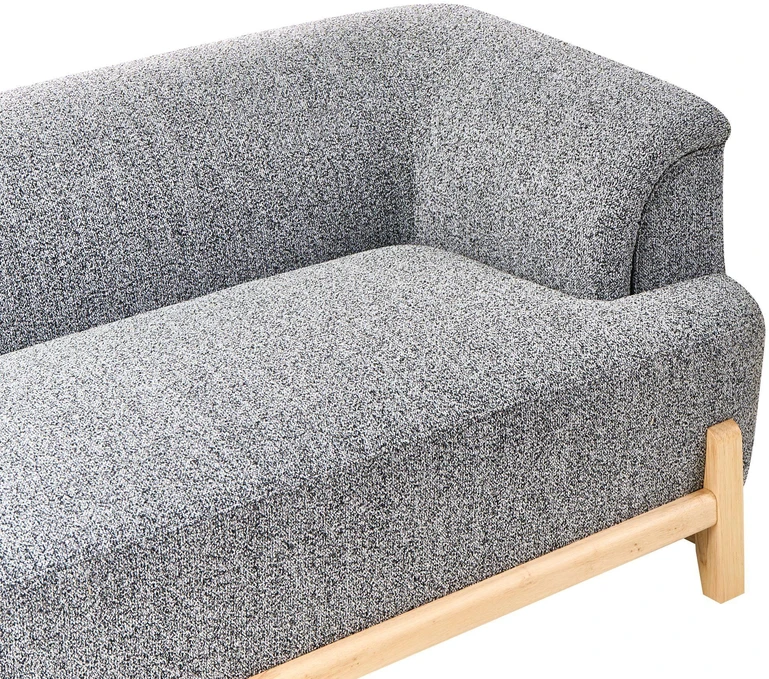 Beliani 2 vietų sofa ALNOR tamsiai pilka
