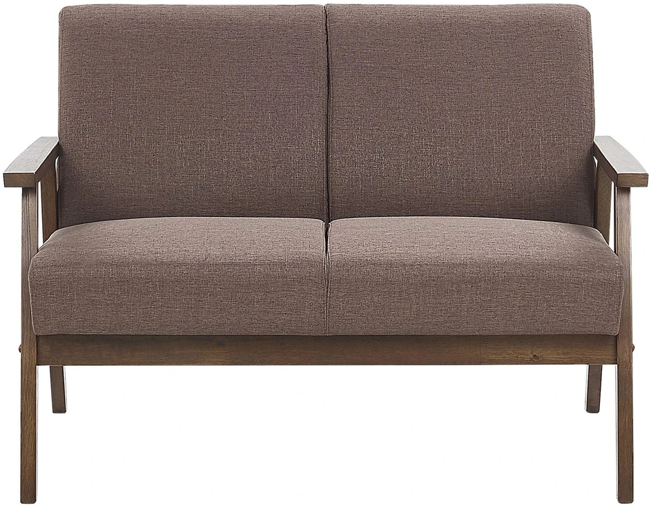 Beliani 2 vietų sofa ASNES, ruda