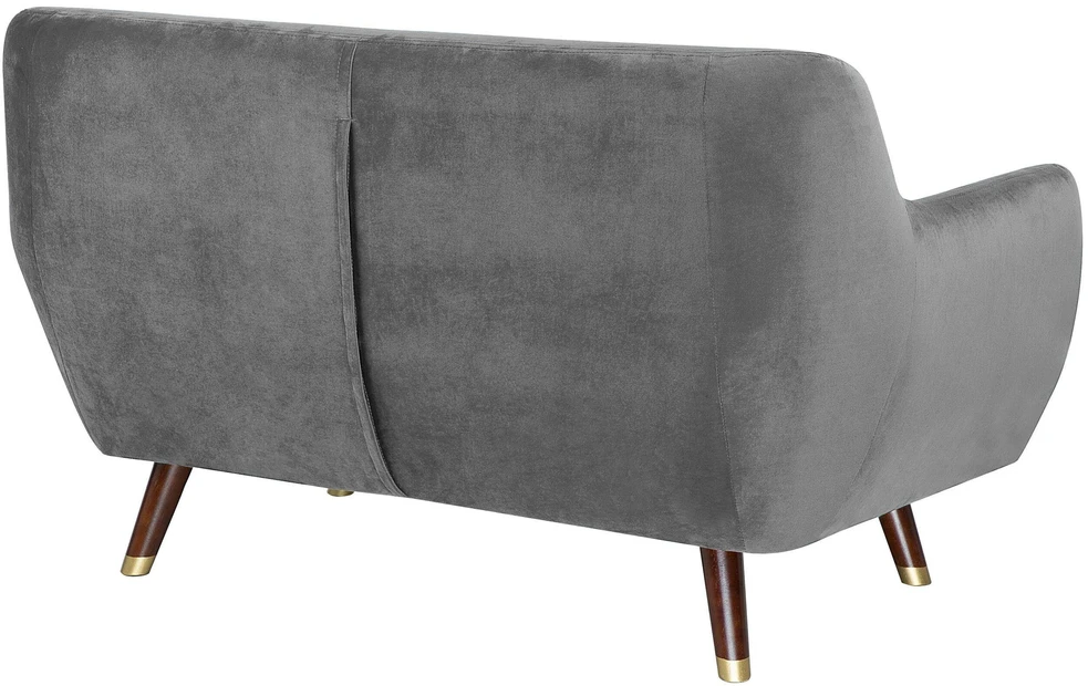 Beliani 2 vietų sofa BODO, veliūras, pilka
