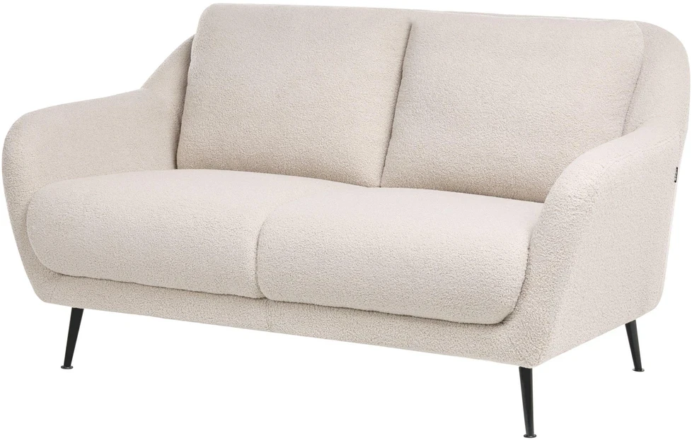 Beliani 2 vietų sofa EIBY Boucle smėlio spalvos