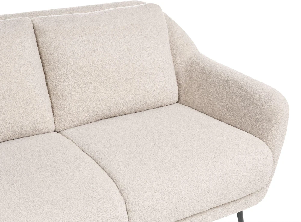 Beliani 2 vietų sofa EIBY Boucle smėlio spalvos