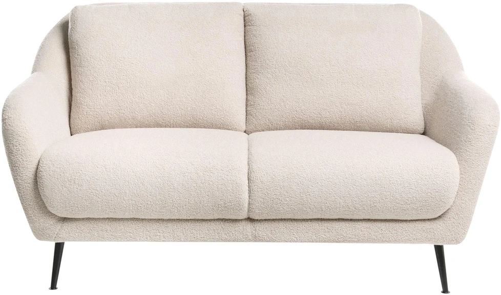 Beliani 2 vietų sofa EIBY Boucle smėlio spalvos