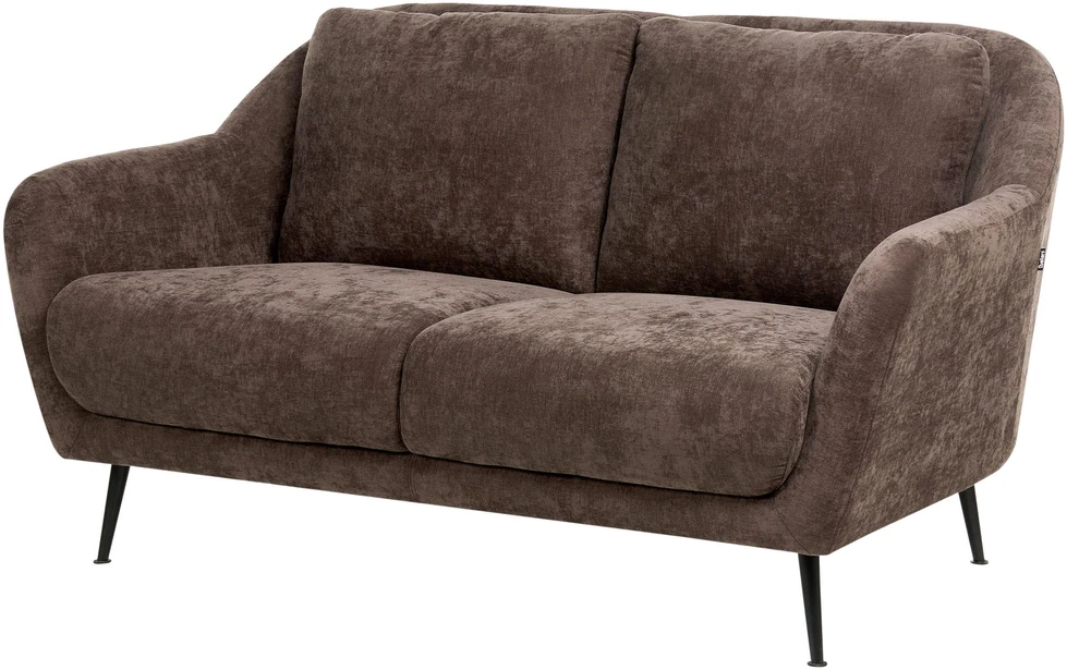 Beliani 2 vietų sofa EIBY tamsiai ruda