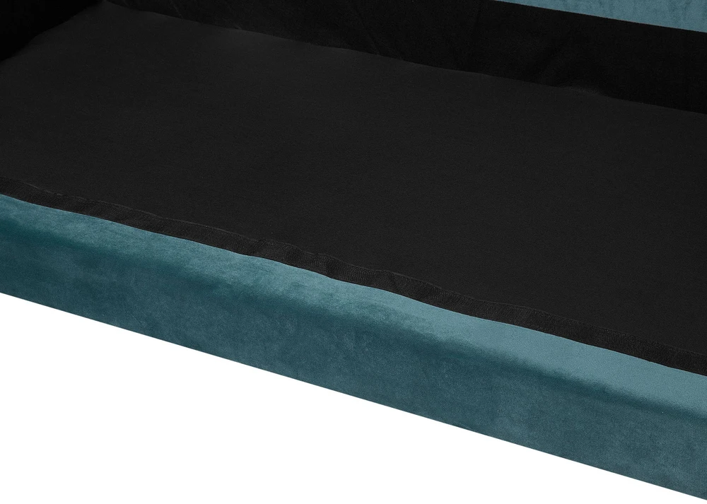 Beliani 2 vietų sofa EIKE veliūrinė, žydros spalvos
