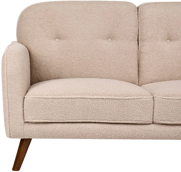 Beliani 2 vietų sofa ETTRUM, boucle, smėlio spalvos