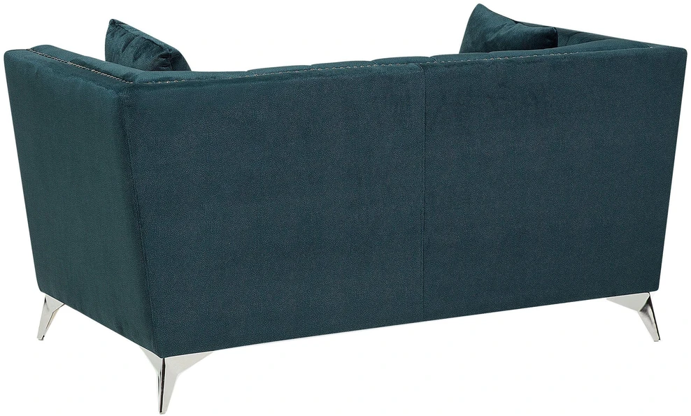 Beliani 2 vietų sofa GAULA, veliūras, žydra