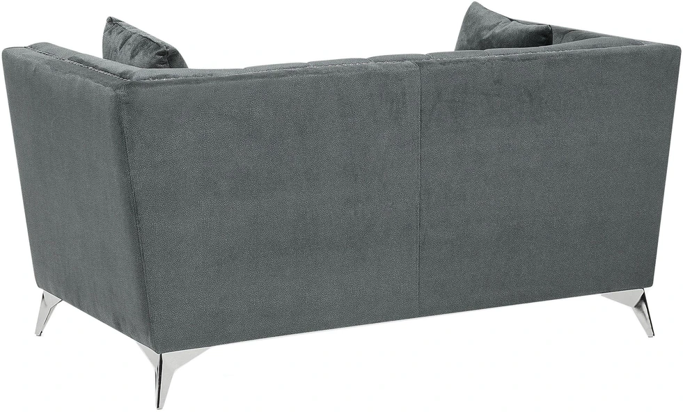Beliani 2 vietų sofa GAULA, veliūrinė, pilka