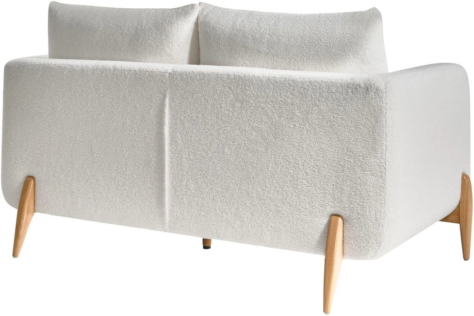 Beliani 2 vietų sofa GIMO Boucle balta