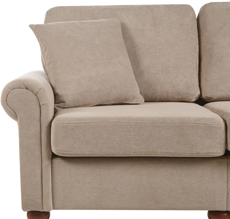 Beliani 2 vietų sofa GINNERUP, smėlinės ir pilkos spalvos