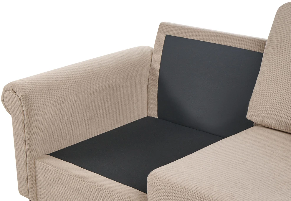 Beliani 2 vietų sofa GINNERUP, smėlinės ir pilkos spalvos