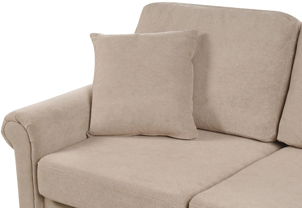 Beliani 2 vietų sofa GINNERUP, smėlinės ir pilkos spalvos