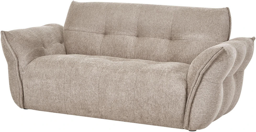 Beliani 2 vietų sofa HALBA smėlio pilkos spalvos