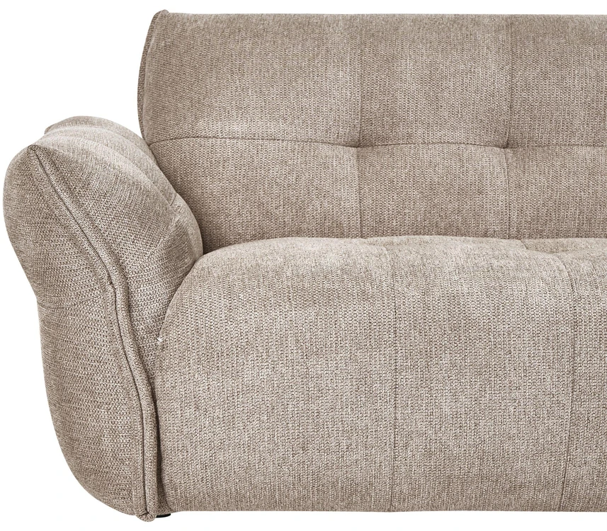 Beliani 2 vietų sofa HALBA smėlio pilkos spalvos