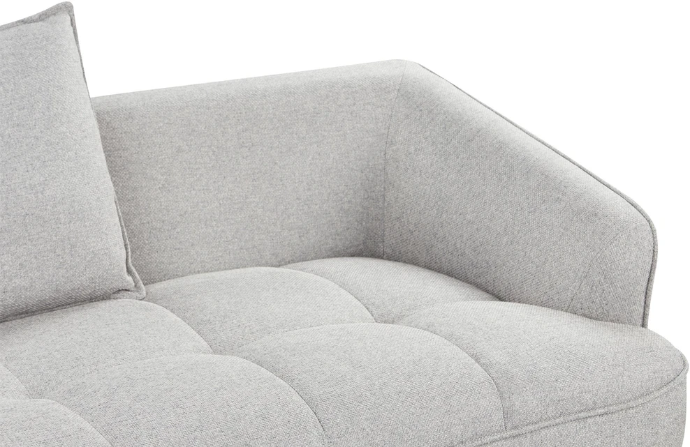 Beliani 2 vietų sofa HOBRO šviesiai pilka