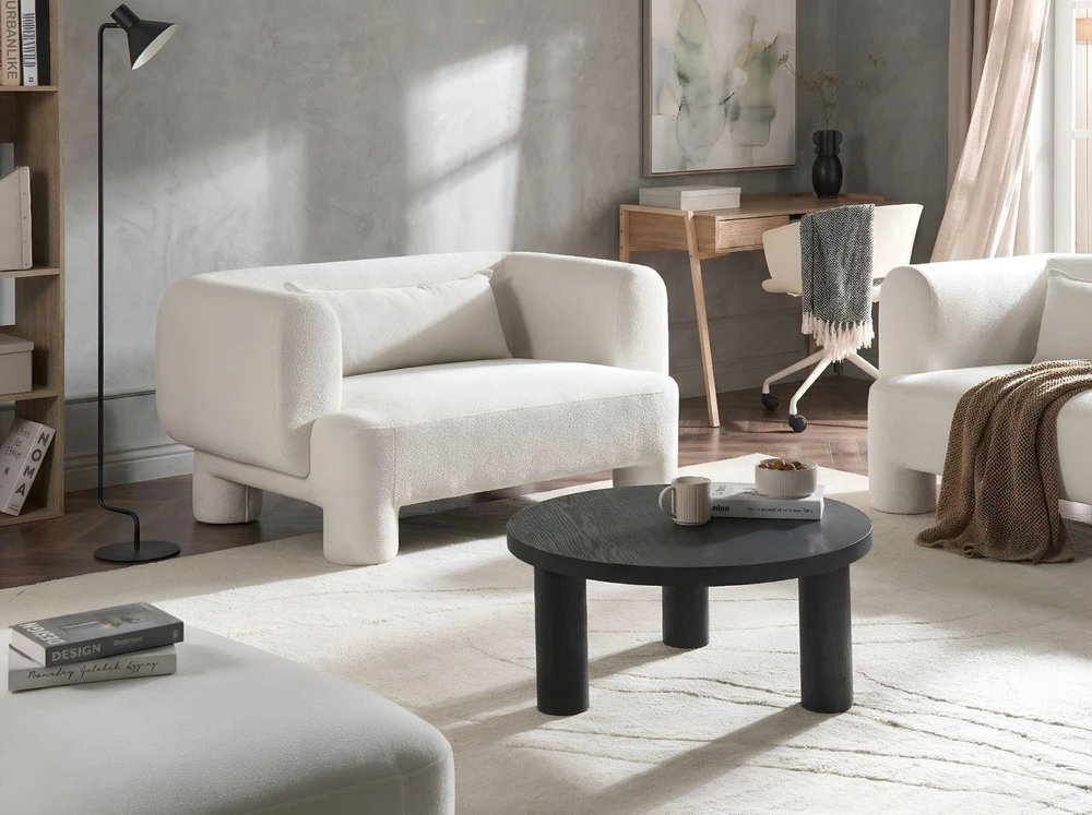 Beliani 2 vietų sofa HOGBO balta