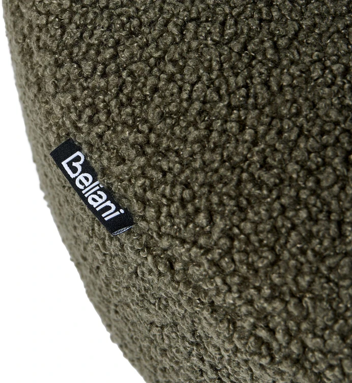 Beliani 2 vietų sofa ILBRO bouclé audinio, tamsiai žalia