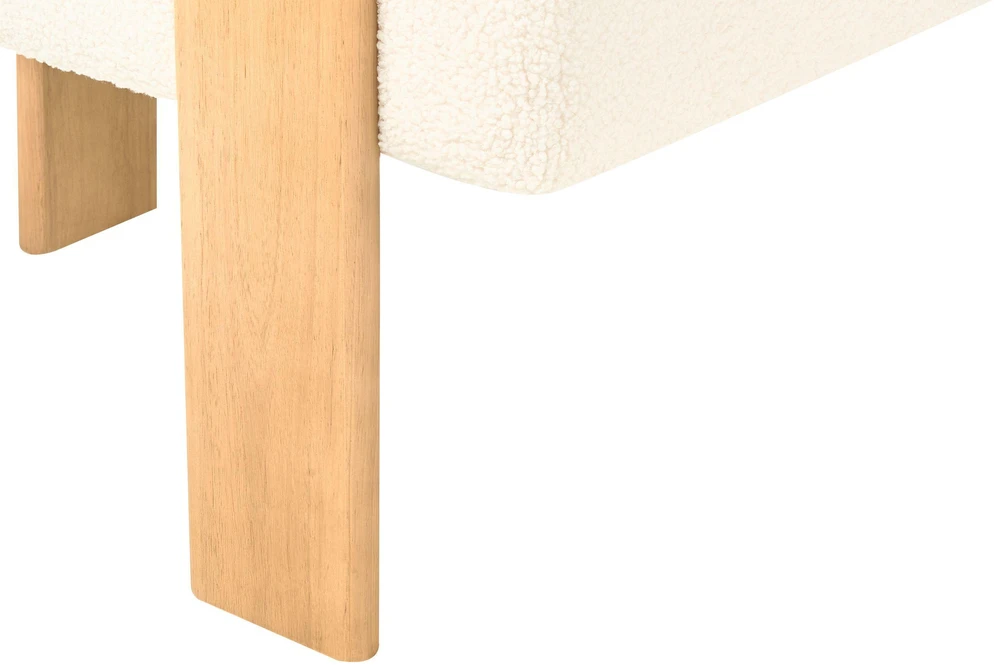 Beliani 2 vietų sofa ILBRO Boucle, kreminė balta / šviesiai ruda