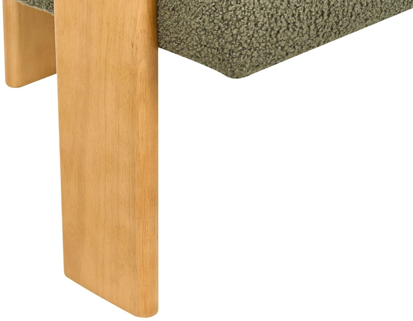 Beliani 2 vietų sofa ILBRO Boucle žalia / šviesiai ruda