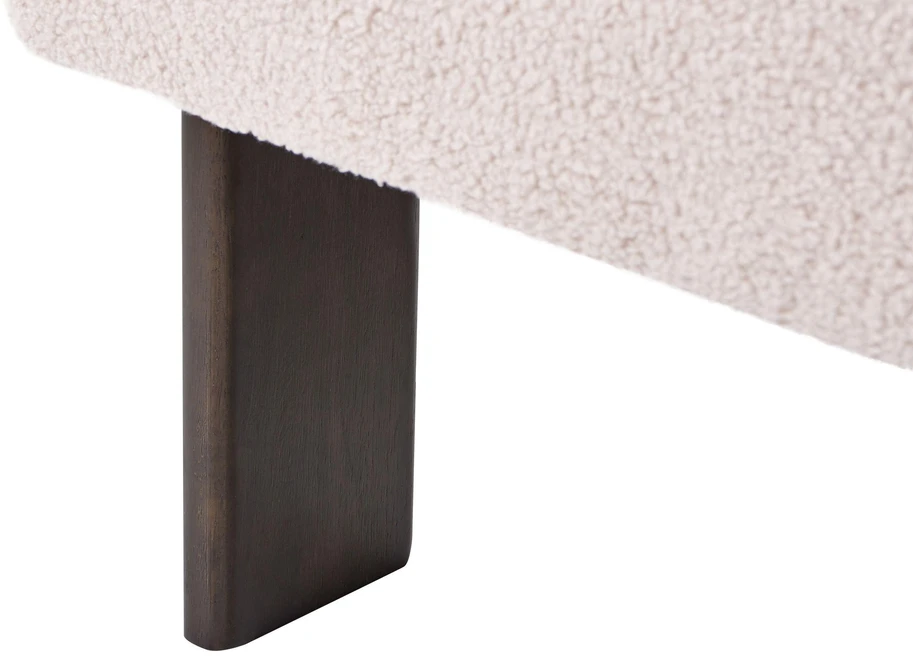 Beliani 2 vietų sofa ILBRO iš audinio Boucle, tamsiai ruda ir smėlio spalvos