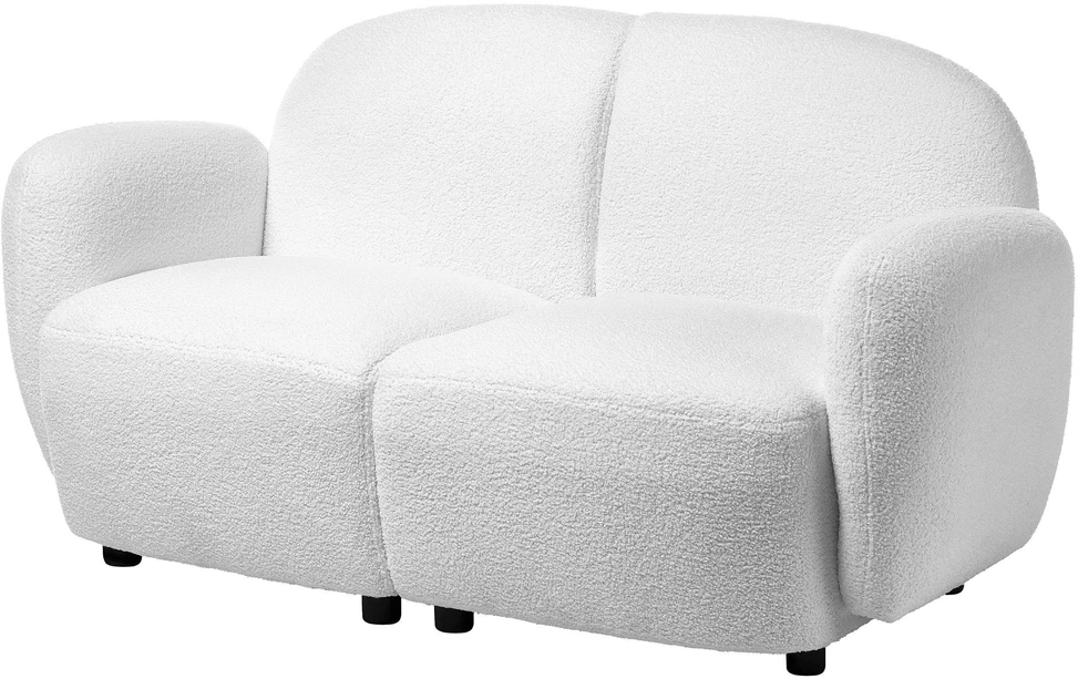 Beliani 2 vietų sofa JULE, Boucle, balkšva