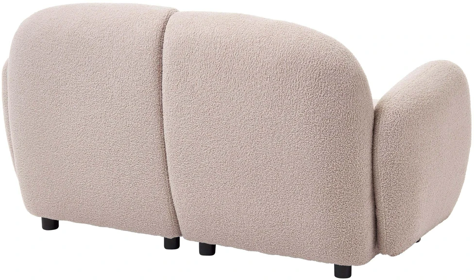 Beliani 2 vietų sofa JULE Bouclé, smėlio spalvos