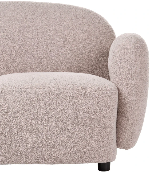 Beliani 2 vietų sofa JULE Bouclé, smėlio spalvos