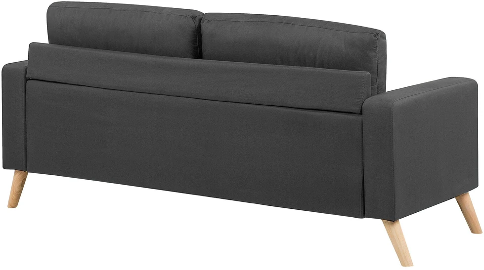 Beliani 2 vietų sofa KALMAR tamsiai pilka
