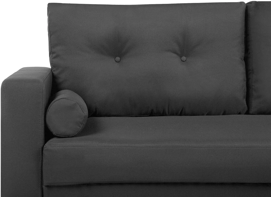 Beliani 2 vietų sofa KALMAR tamsiai pilka