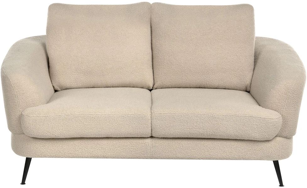 Beliani 2 vietų sofa KJAER Boucle šviesiai smėlio spalvos
