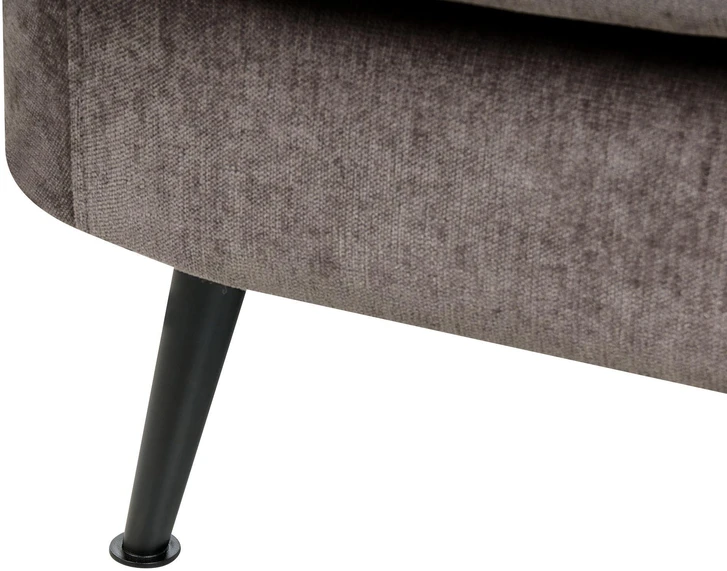 Beliani 2 vietų sofa KJAER, šenilas, smėlio ir pilkos spalvos