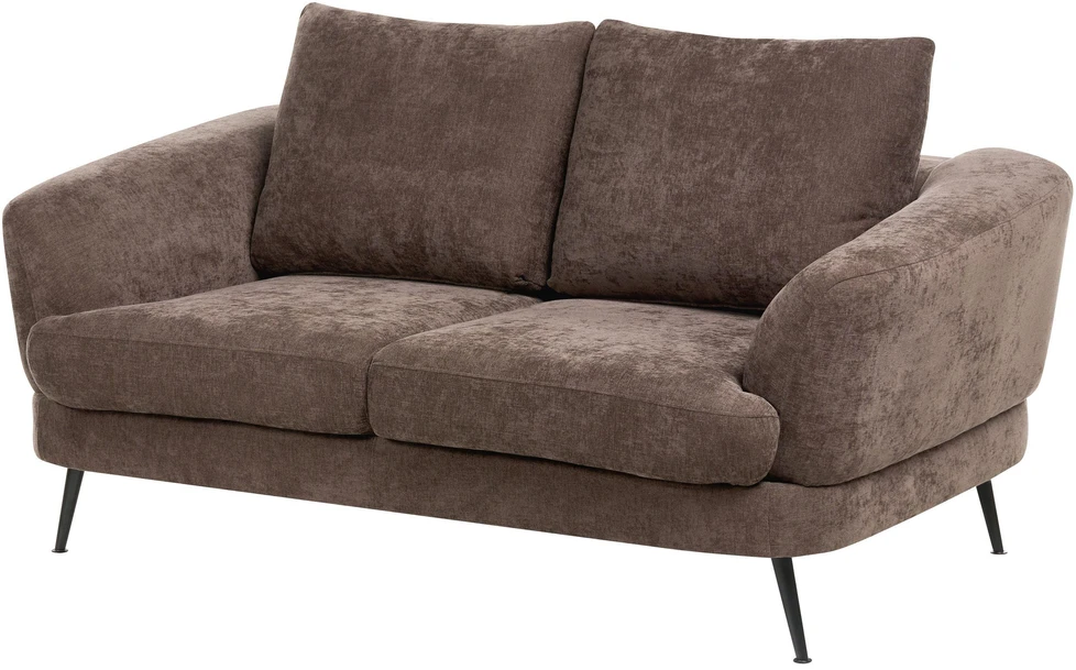 Beliani 2 vietų sofa KJAER, šenilas, tamsiai ruda