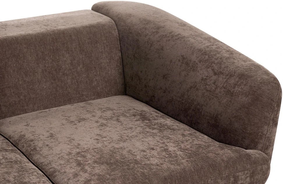Beliani 2 vietų sofa KJAER, šenilas, tamsiai ruda