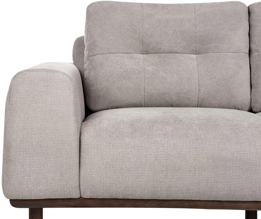Beliani 2 vietų sofa LAURILA šviesiai pilka