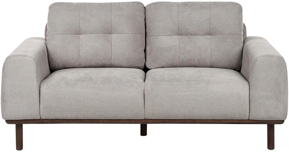 Beliani 2 vietų sofa LAURILA šviesiai pilka