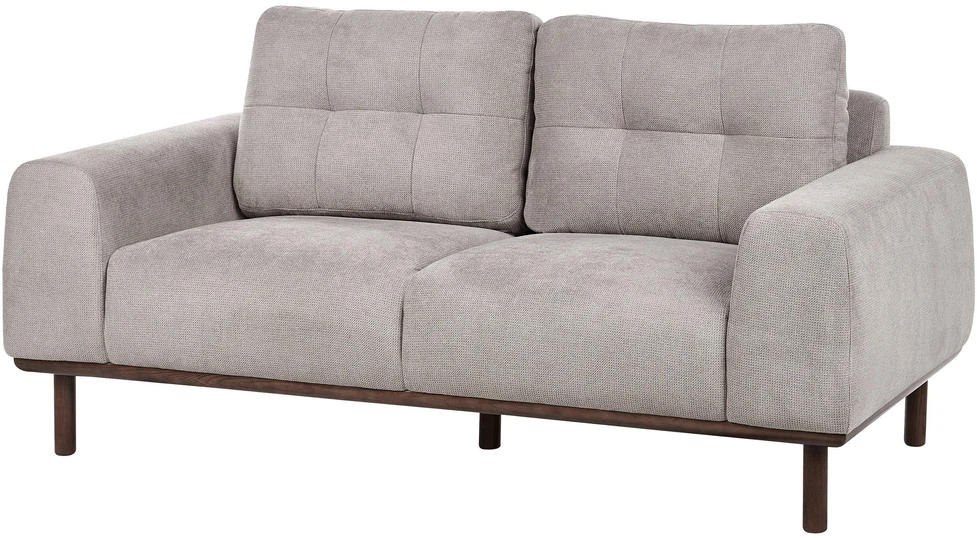 Beliani 2 vietų sofa LAURILA šviesiai pilka