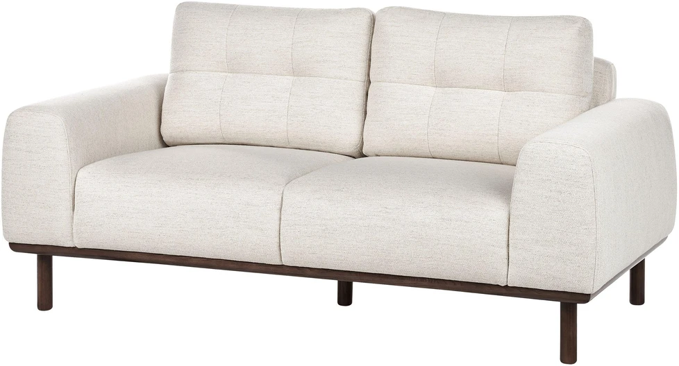 Beliani 2 vietų sofa LAURILA šviesiai smėlio spalvos