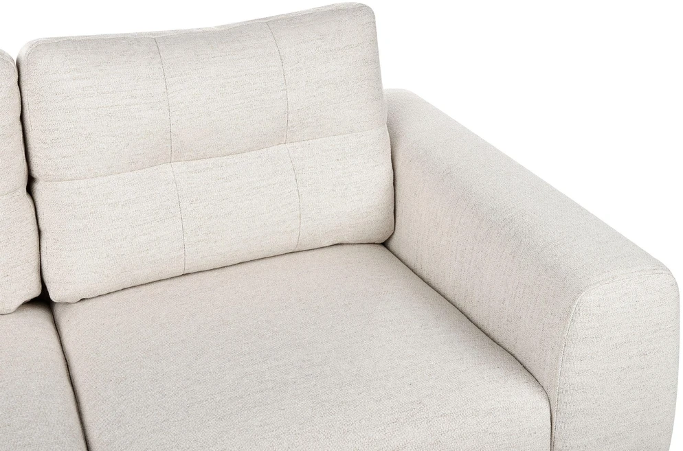 Beliani 2 vietų sofa LAURILA šviesiai smėlio spalvos