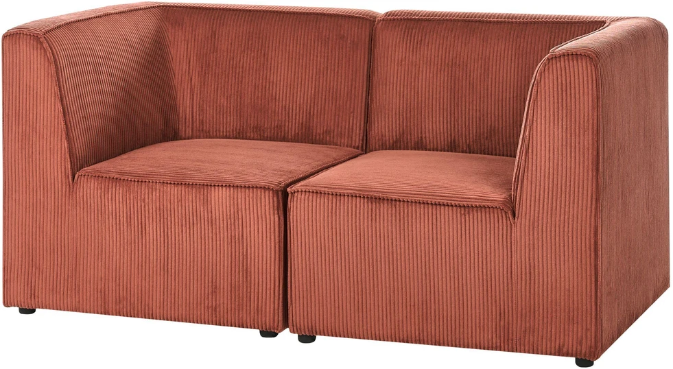 Beliani 2 vietų sofa LEMVIG aukso rudos spalvos velvetas