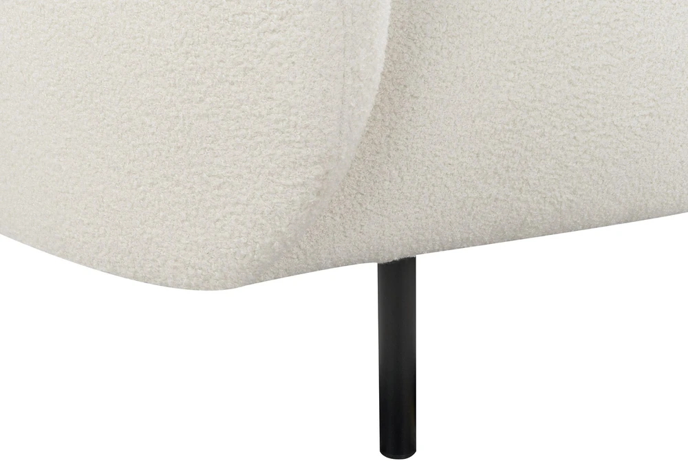 Beliani 2 vietų sofa LOEN Boucle balta