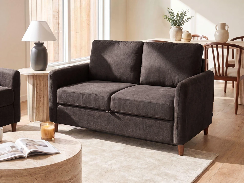 Beliani 2 vietų sofa MARE, tamsiai ruda
