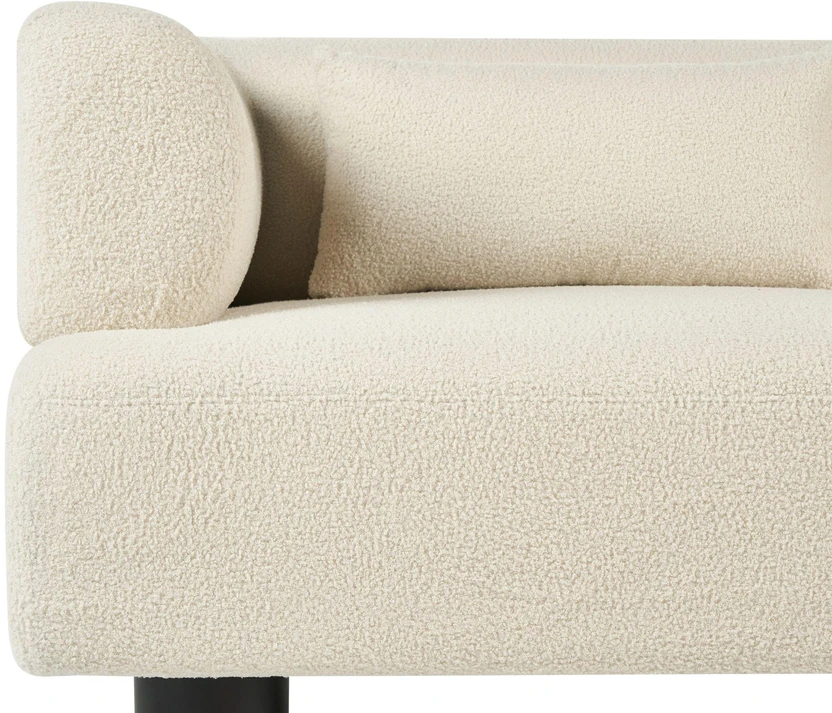 Beliani 2 vietų sofa MOVIK Boucle, kreminės spalvos