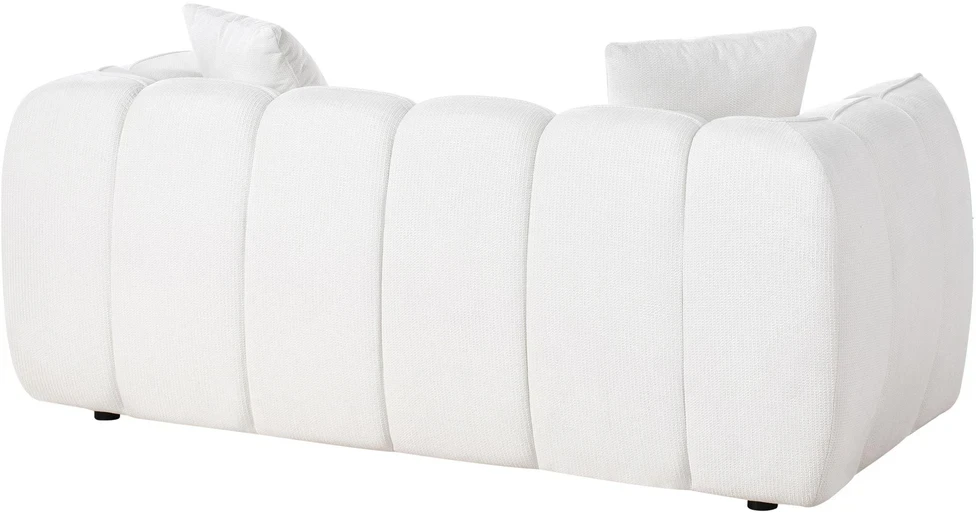 Beliani 2 vietų sofa NESS, kreminė balta