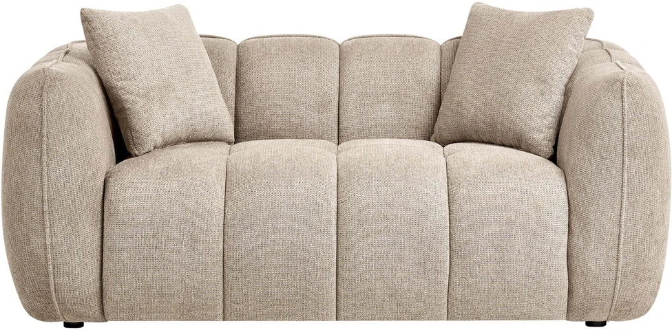 Beliani 2 vietų sofa NESS smėlio-pilka