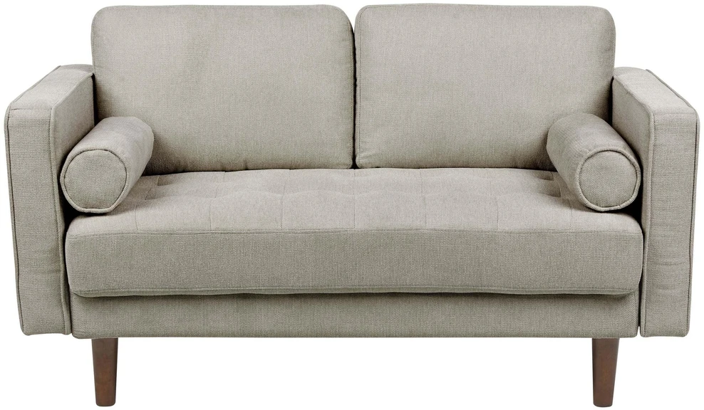 Beliani 2 vietų sofa NURMO, rudai pilka