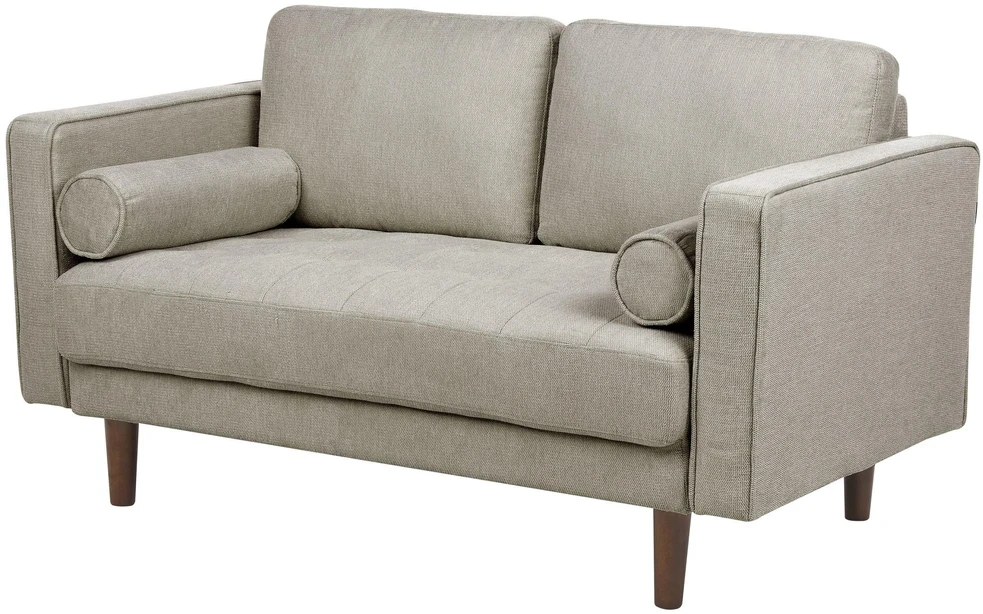 Beliani 2 vietų sofa NURMO, rudai pilka
