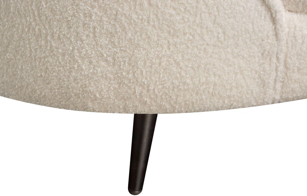 Beliani 2 vietų sofa SAVAR Bouclé balta