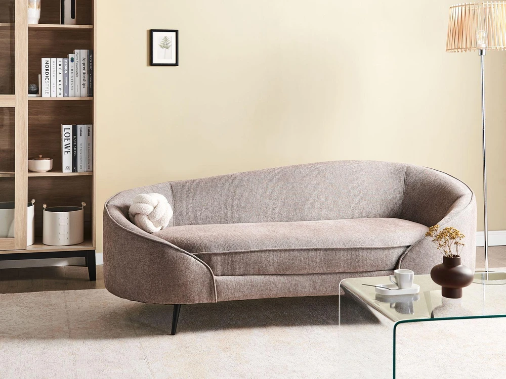 Beliani 2 vietų sofa SAVAR, ruda