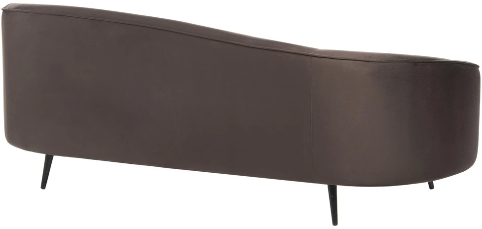 Beliani 2 vietų sofa SAVAR, veliūras, tamsiai ruda