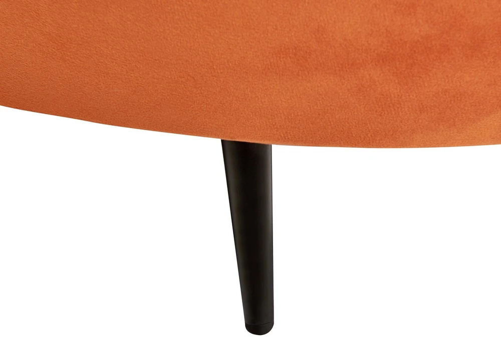 Beliani 2 vietų sofa SAVAR veliūrinė oranžinė