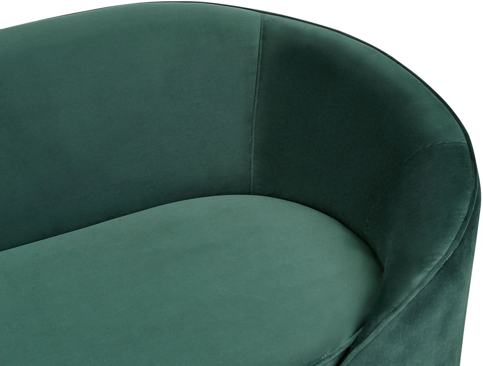 Beliani 2 vietų sofa SAVAR veliūrinė smaragdinė
